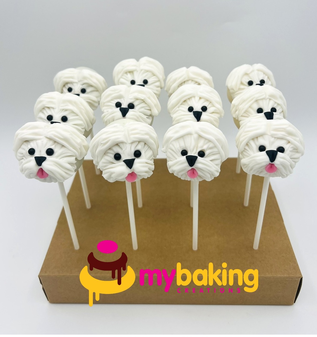 Custom dog puppy themed cake pops Bay Area bakery